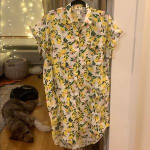 Oversized shirt dress